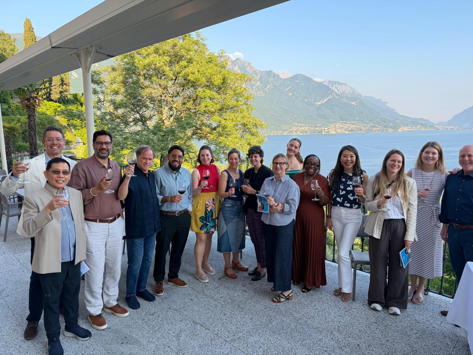 Residents gathered at the Rockefeller Foundation Bellagio Center.